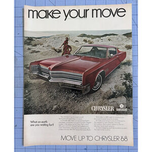 1967 Magazine Ad Chrysler Red 1968 Chrysler 300